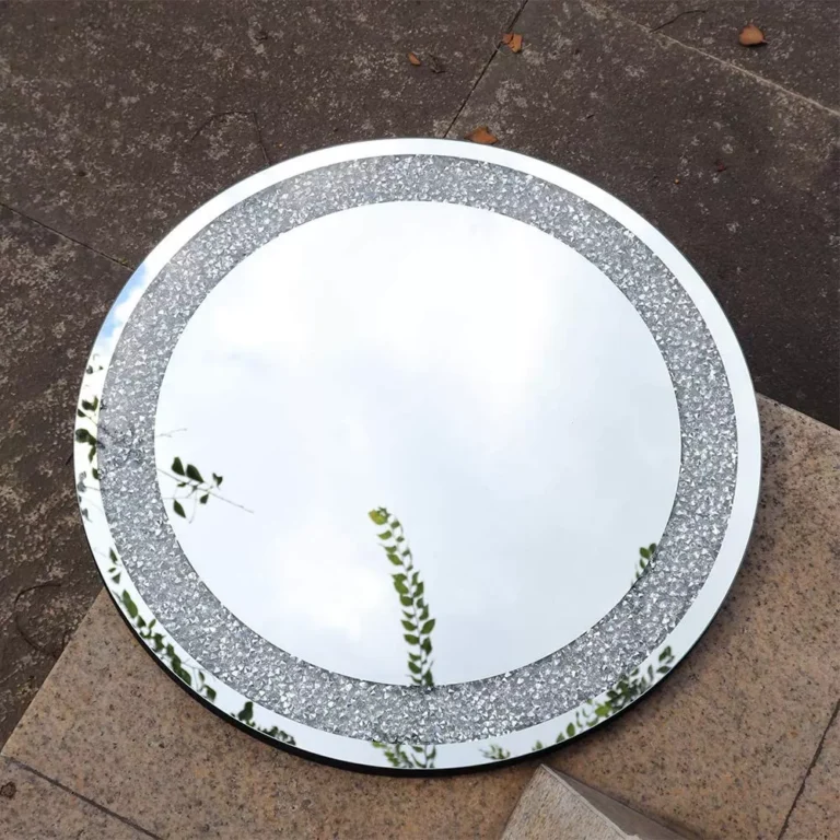 Decorative Mirror Crushed diamond mirror for home decor glass round mirrors