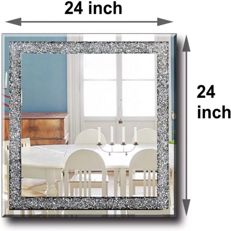 Crushed Diamond Mirror Crushed Diamonds Square Mirrors