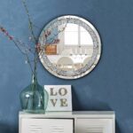 Decorative Mirror Crushed diamond mirror for home decor glass round mirrors