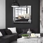 Crushed Diamond Mirror Crushed Diamonds Square Mirrors