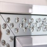Clock Crushed Diamond Glass Clock for home decor glass clock for wall