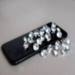 Crushed Diamond Mirror Crushed Diamonds Square Mirrors