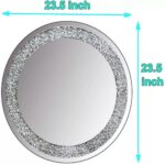 Decorative Mirror Crushed diamond mirror for home decor glass round mirrors