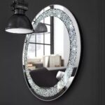 Decorative Mirror Crushed diamond mirror for home decor glass round mirrors